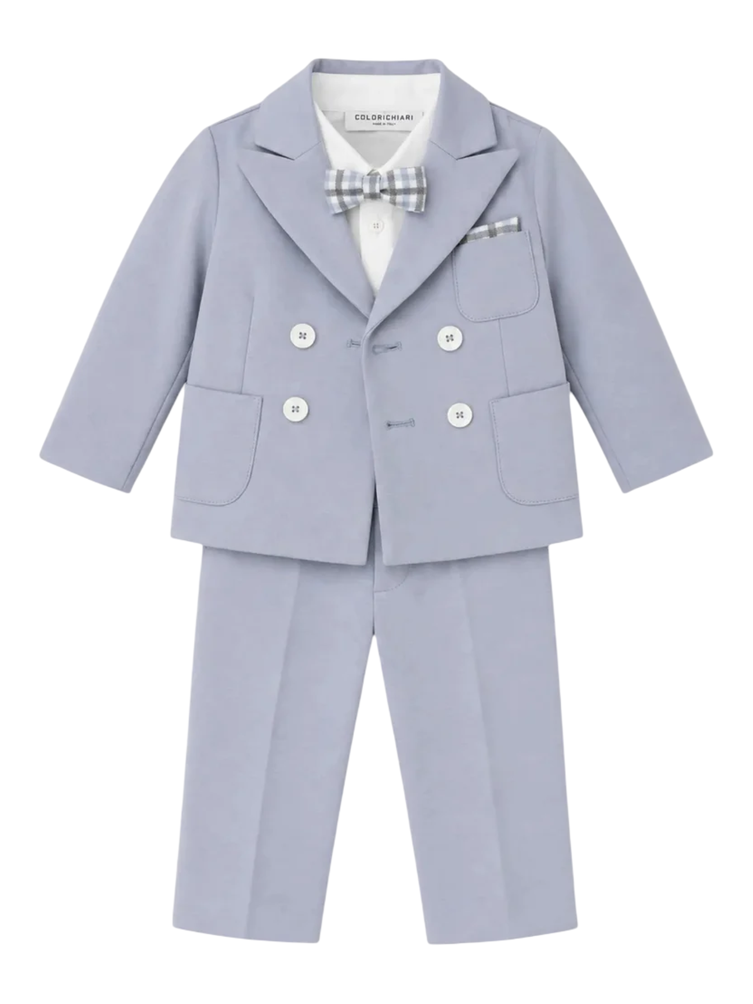 5pz giacca doppiopetto camicia papillon pantaloni pochette MN508735-4988 51 COLORICHIARI 