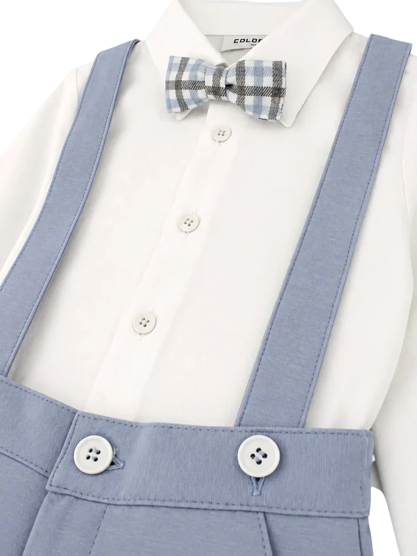 5pz giacca doppiopetto camicia papillon pantaloni pochette MN508735-4988 51 COLORICHIARI 