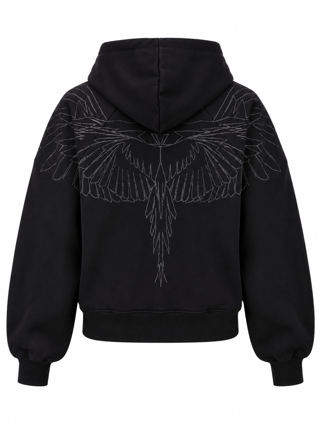 County of Milan felpa con zip e cappuccio donna logo glitter nero CM30212 NERO COUNTY OF MILAN 