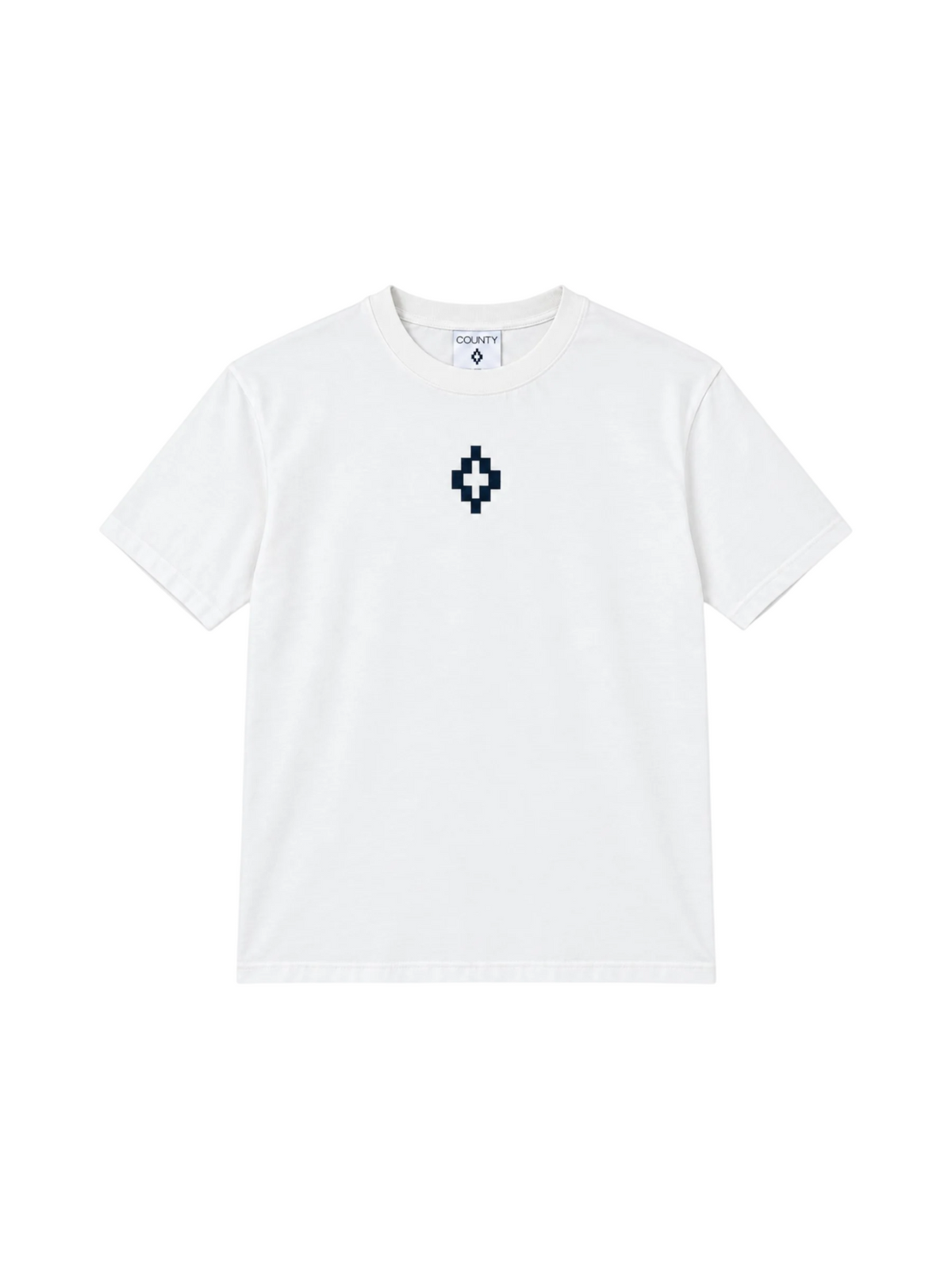 County of Milan T-shirt uomo manica corta panna CMMATH102 412 COUNTY OF MILAN 