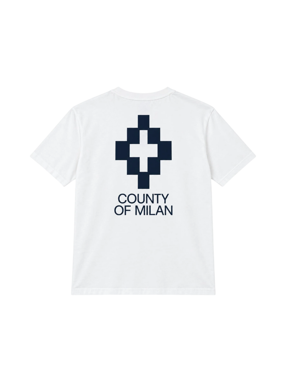 County of Milan T-shirt uomo manica corta panna CMMATH102 412 COUNTY OF MILAN 