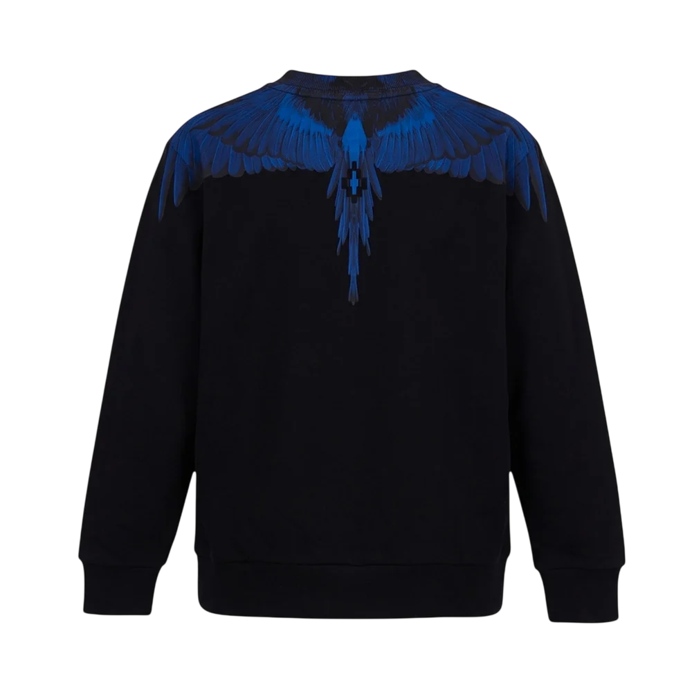 County of Milan felpa bambino con stampa iconica nero blu CMJUSW130 110 COUNTY OF MILAN KIDS 