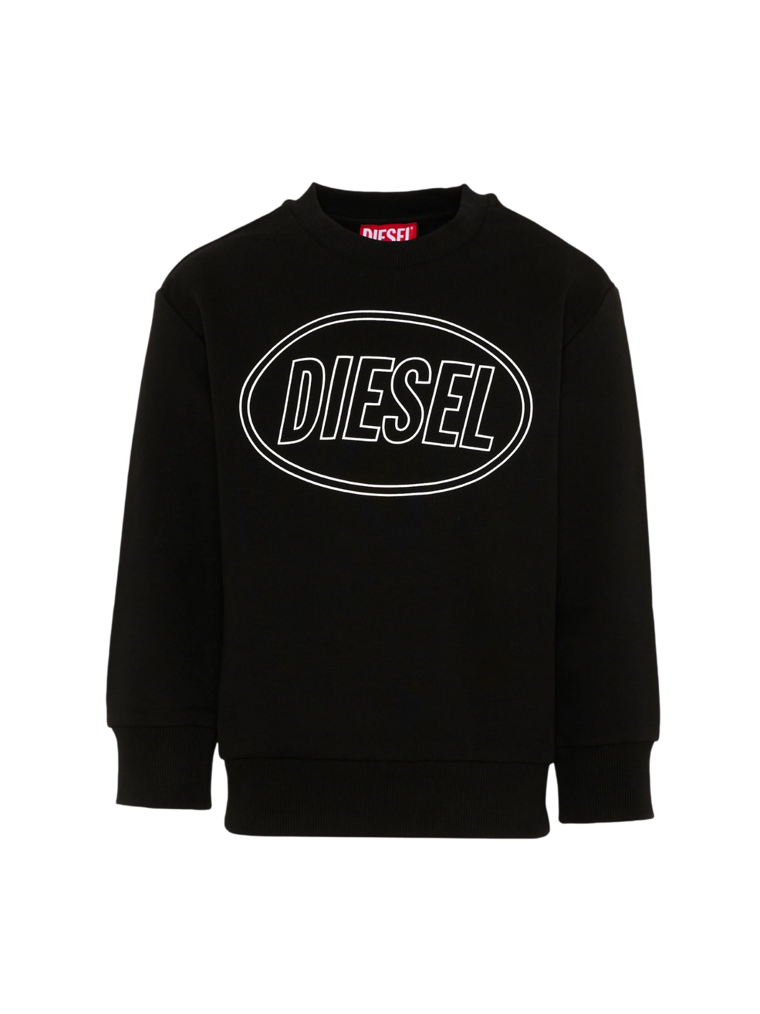 Diesel felpa bambino stampa logo nero J02611-0GEAD K900 DIESEL 