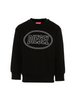Diesel felpa bambino stampa logo nero