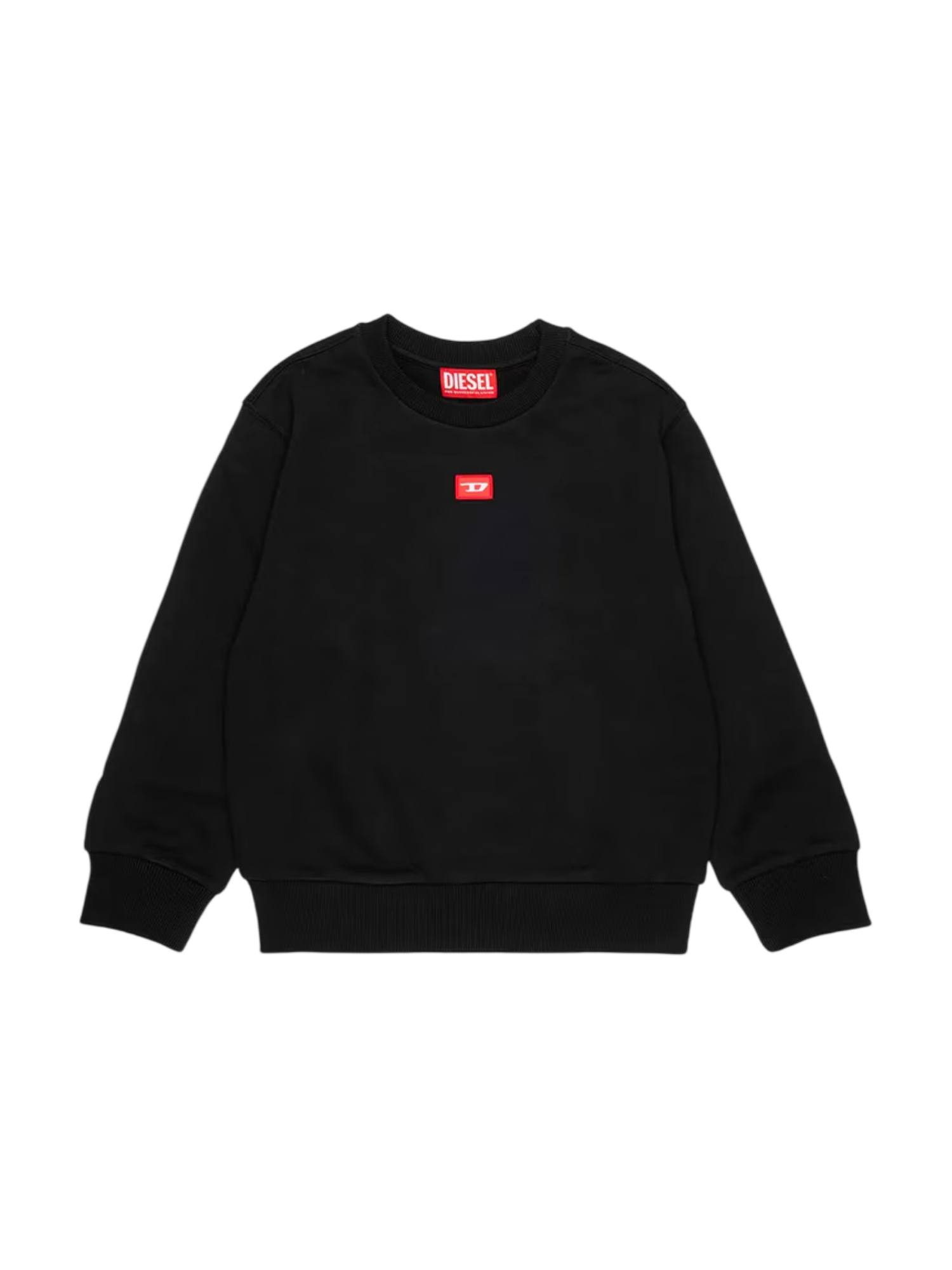 Diesel felpa unisex bambino con patch logo nero J02629-0GEAD K900 DIESEL 