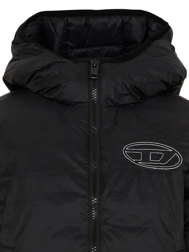 Diesel piumino unisex bambino con cappuccio nero J02884-KXBVE K900 DIESEL 