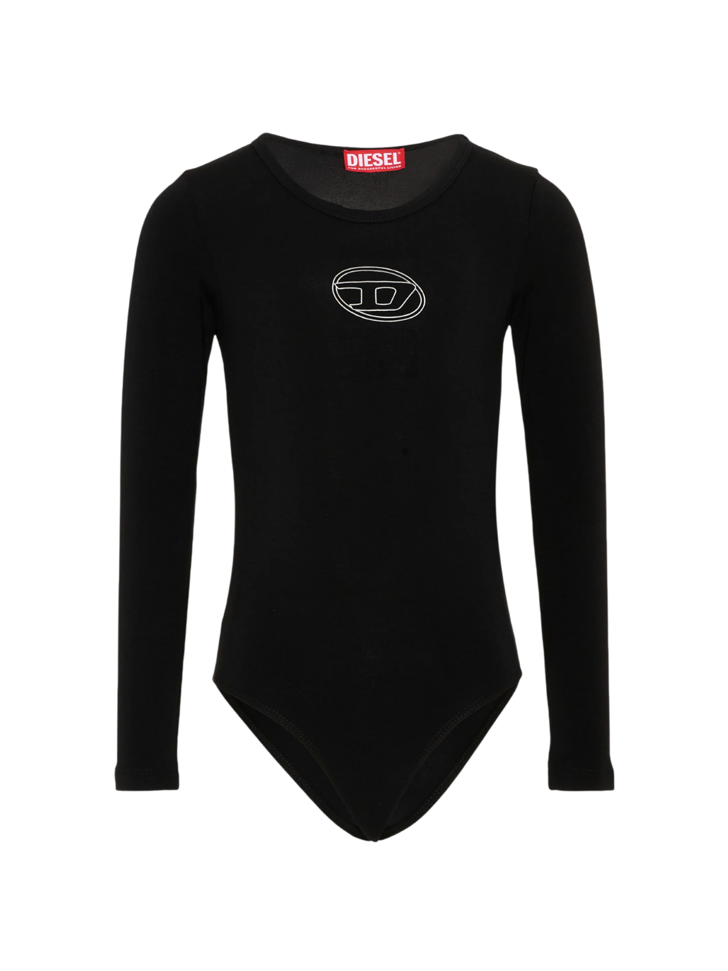 Diesel body manica lunga bambina con logo nero J02929-KYA0L K900 DIESEL 