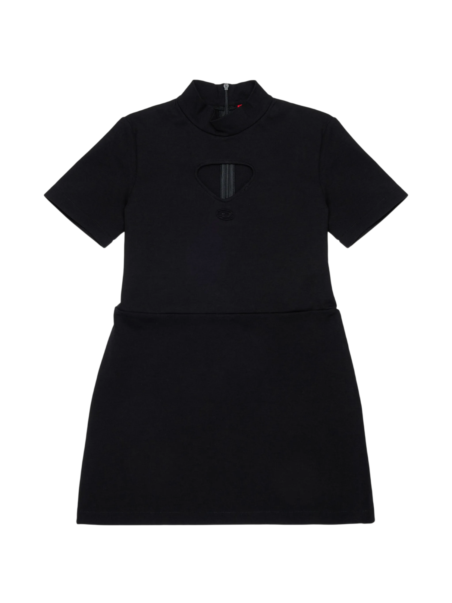 Diesel abito corto bambina con cut out nero J03041-KYATE K900 DIESEL 