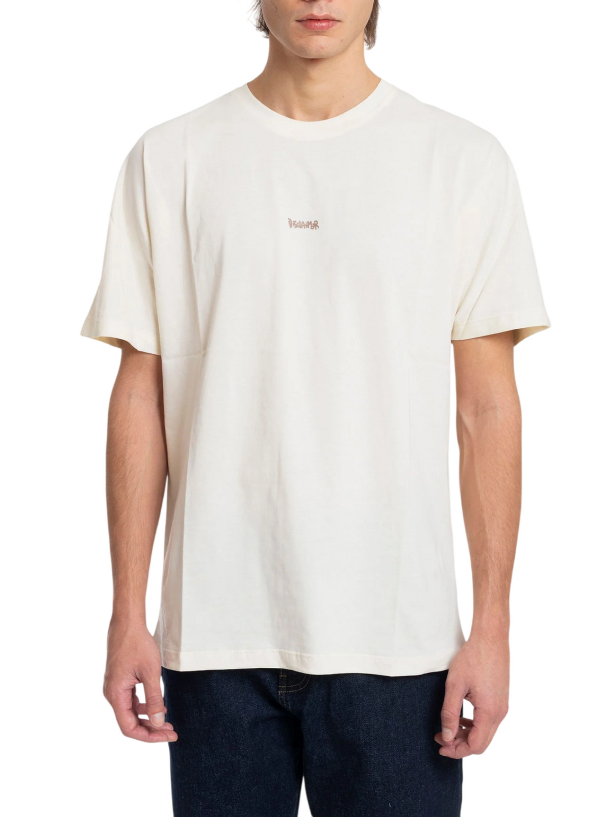 maglia uomo in jersey 55713 LATTE DISCLAIMER 