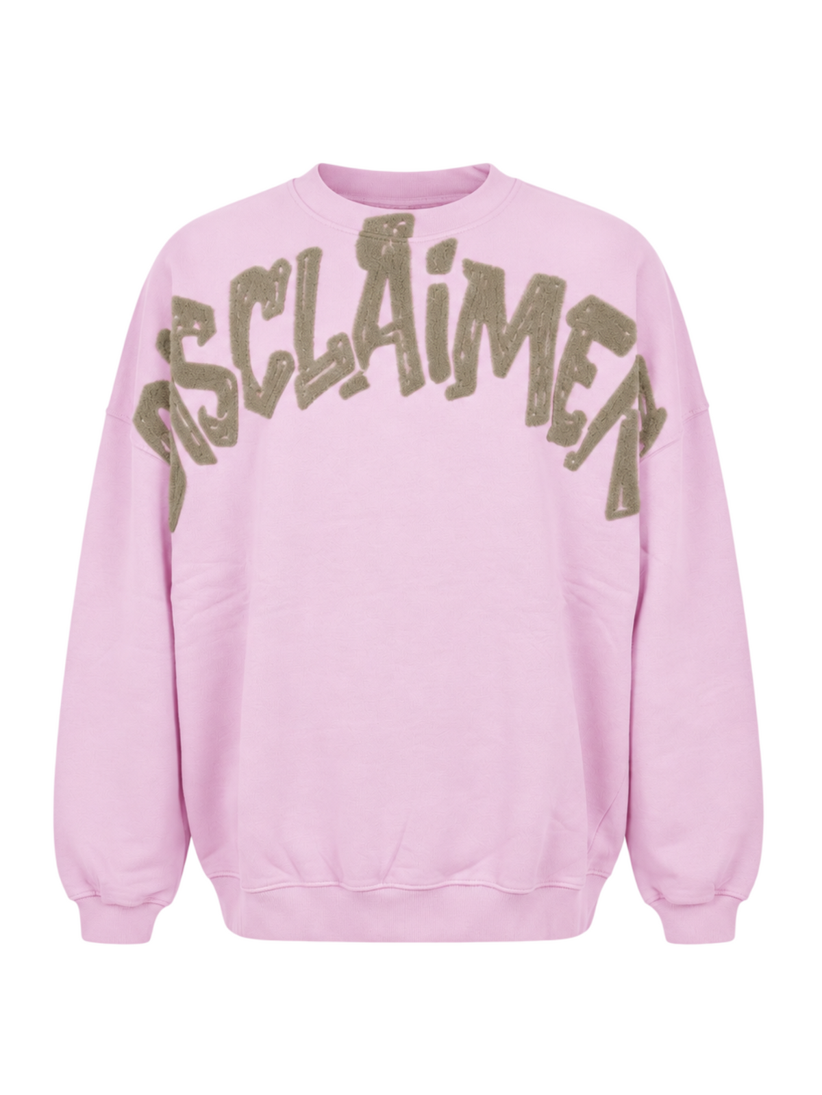 Disclaimer felpa uomo con maxi logo rosa 55719 ROSA DISCLAIMER 