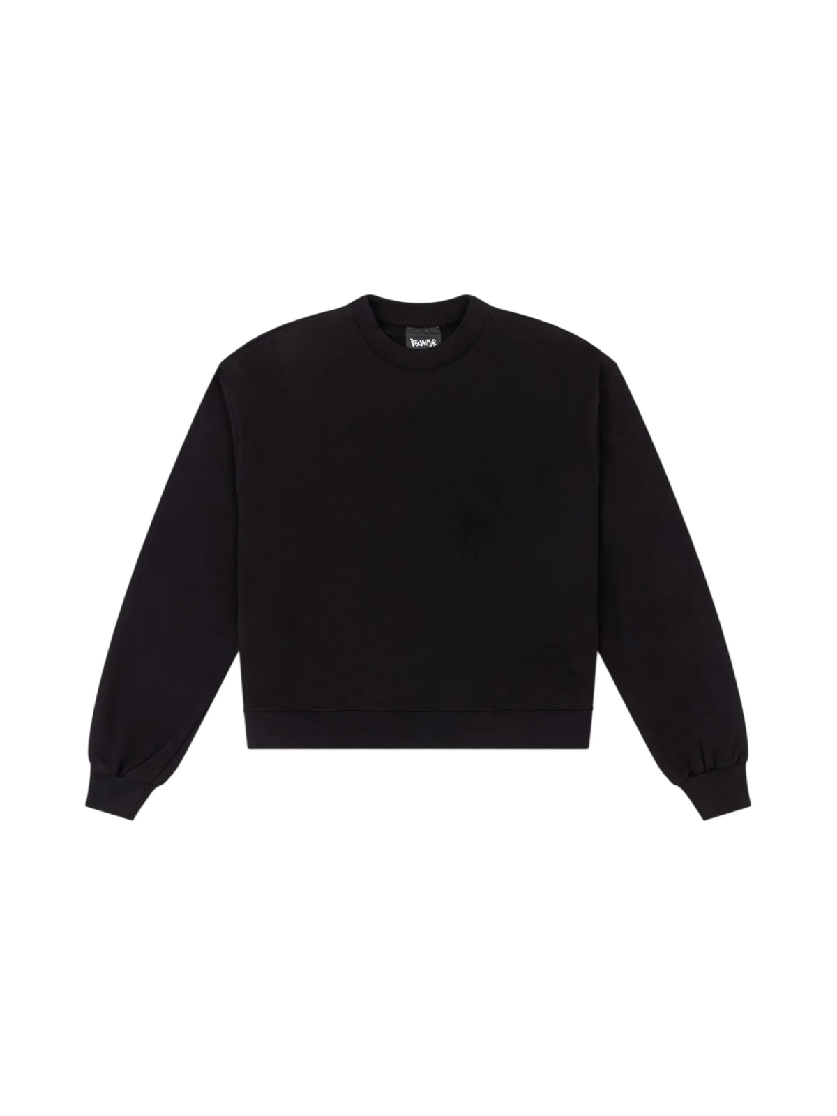 felpa donna oversize gurocollo 55952 NERO DISCLAIMER 