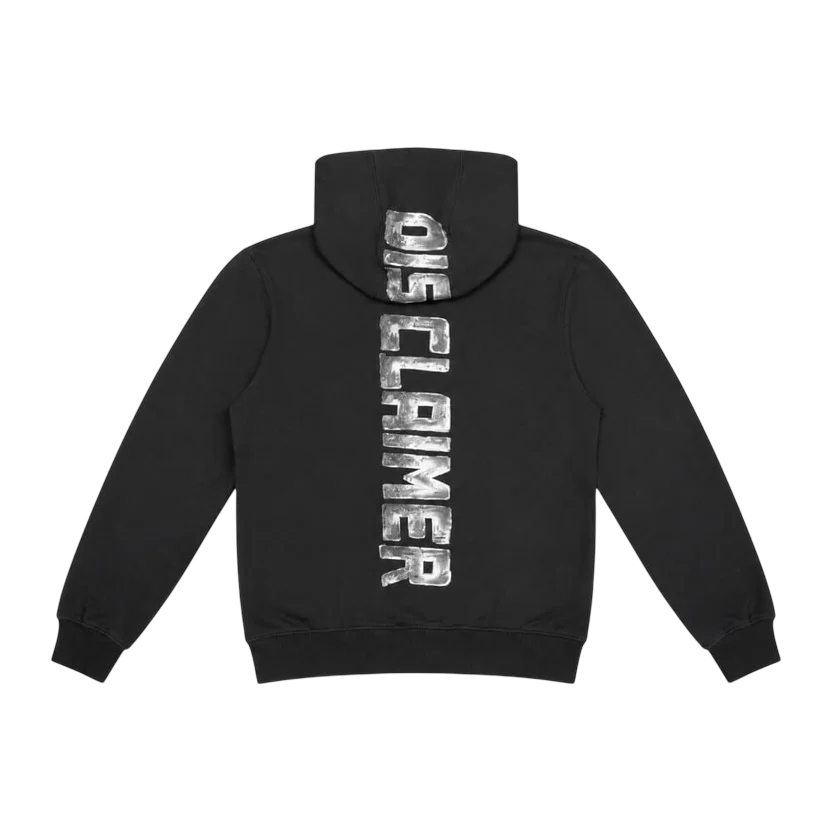 felpa bimbo con zip e cappuccio 59104 NERO DISCLAIMER 