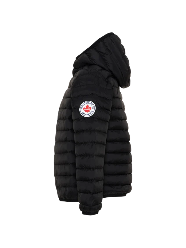 Dsquared2 giubbino imbottito trapuntato unisex con cappuccio nero DQ3232-D0ABC DQ900 DSQUARED2 