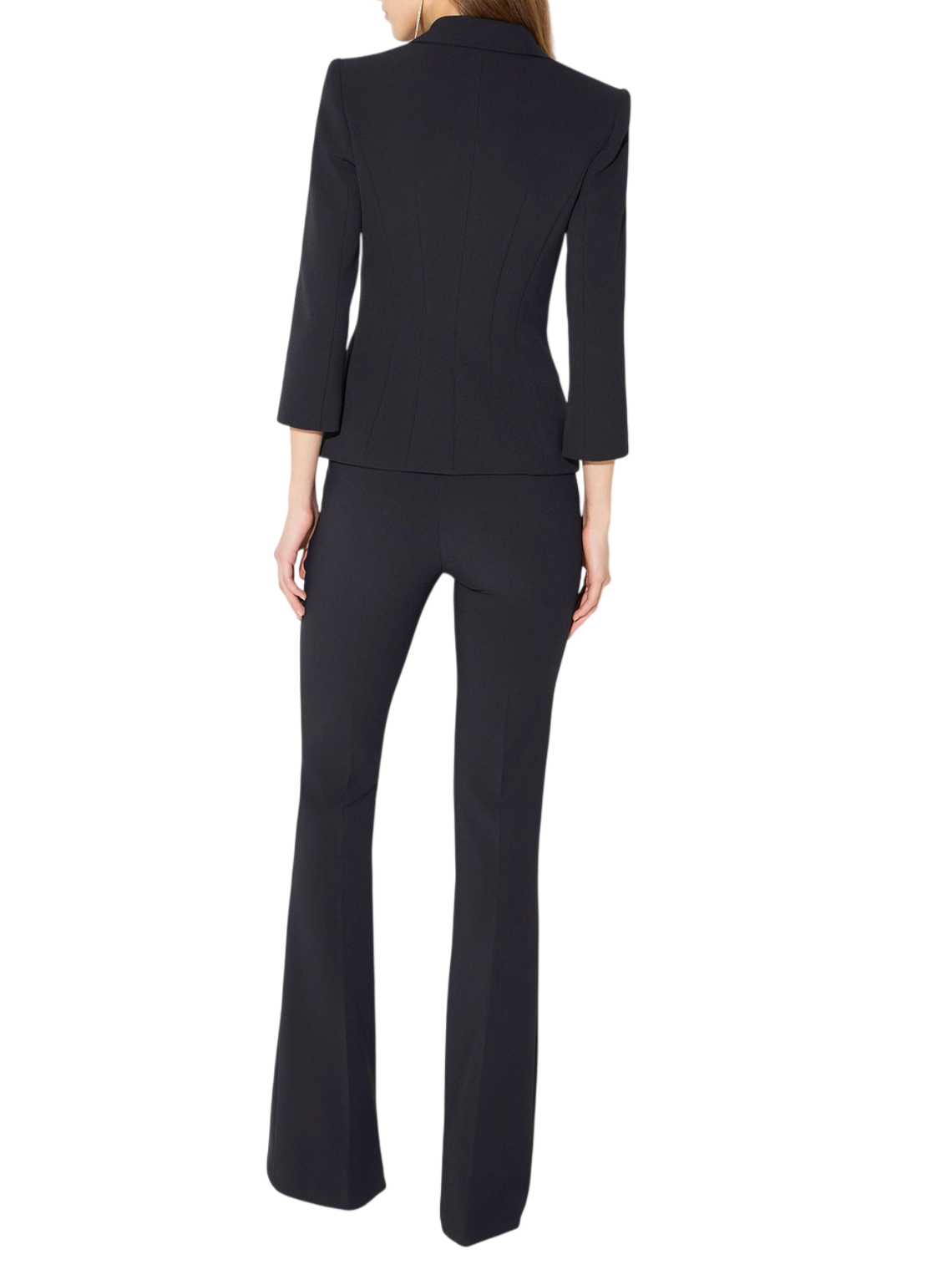 Elisabetta Franchi giacca blazer doppiopetto con dettagli logati nero GI26866 110 ELISABETTA FRANCHI 