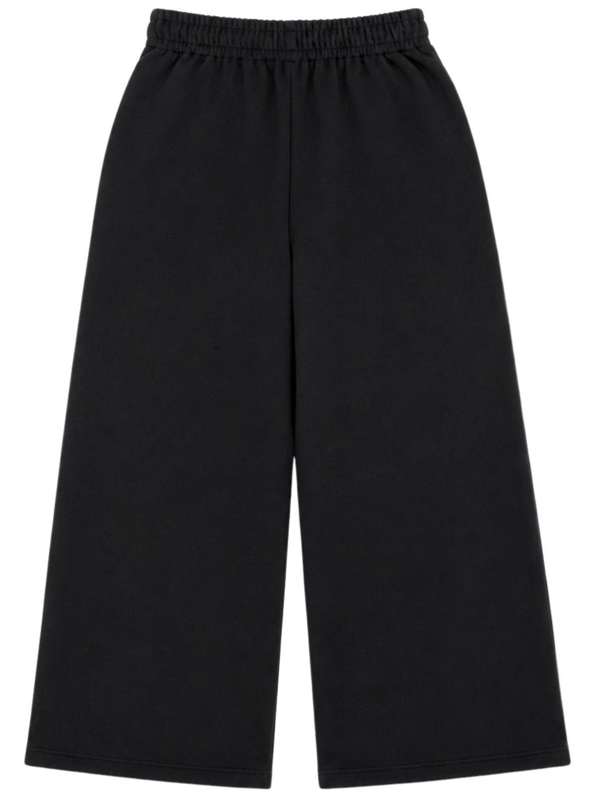 GCDS pantaloni palazzo bambina con bande glitter nero Z0GJQI620F004 999I GCDS 