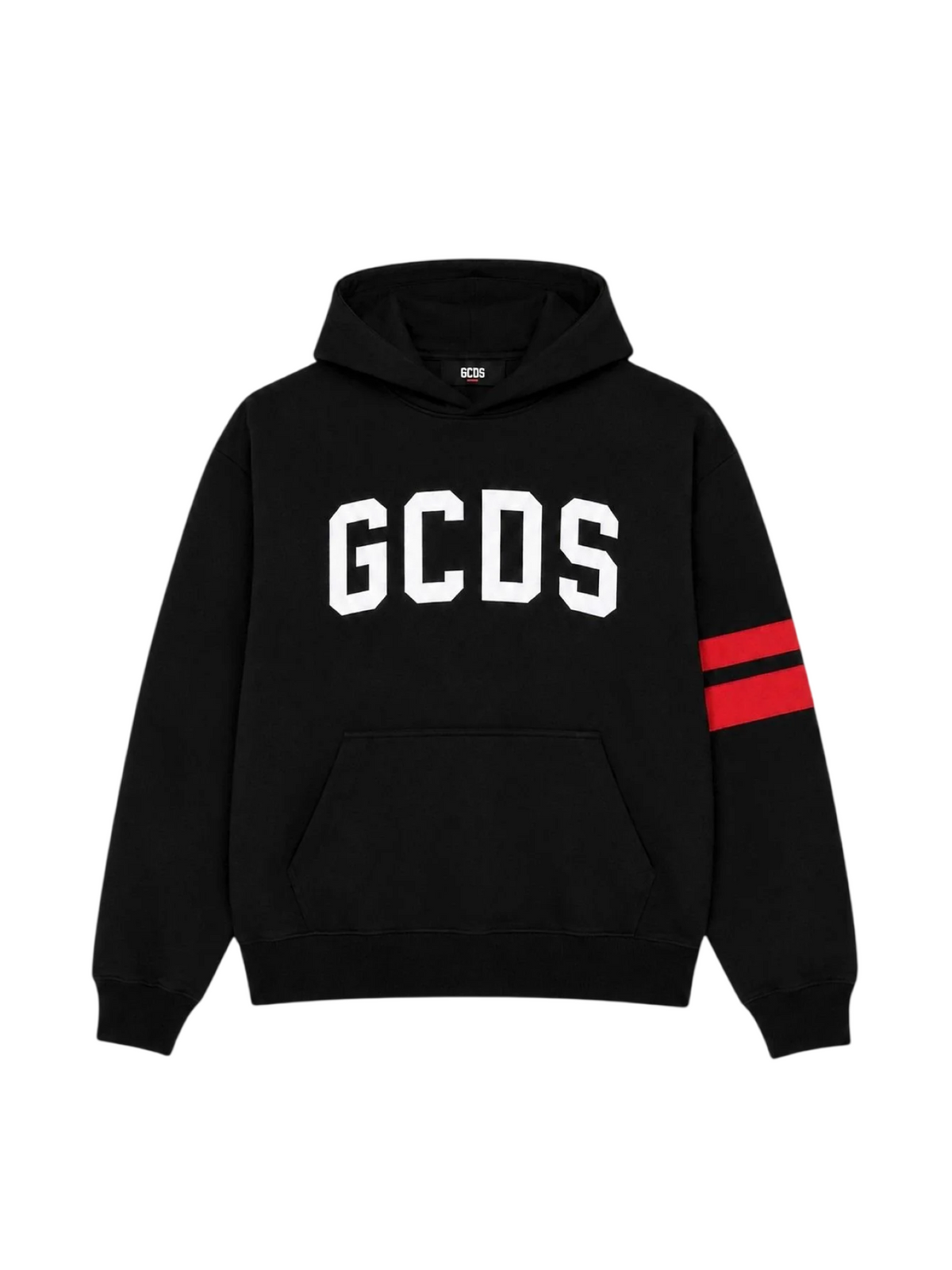 GCDS felpa con cappuccio bambino con logo nero Z0UJQE590F004 999R GCDS 