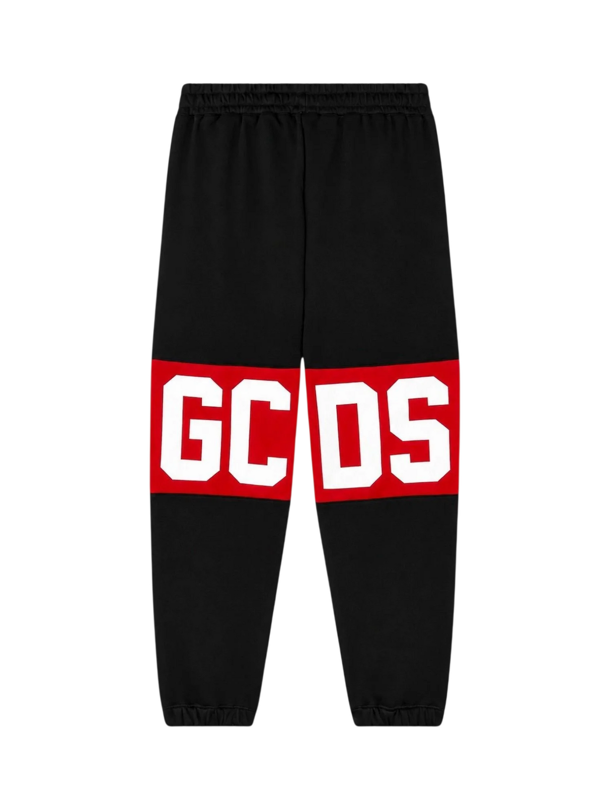 GCDS pantaloni joggers unisex bambino con banda iconica nero Z0UJQI588F004 999R GCDS 