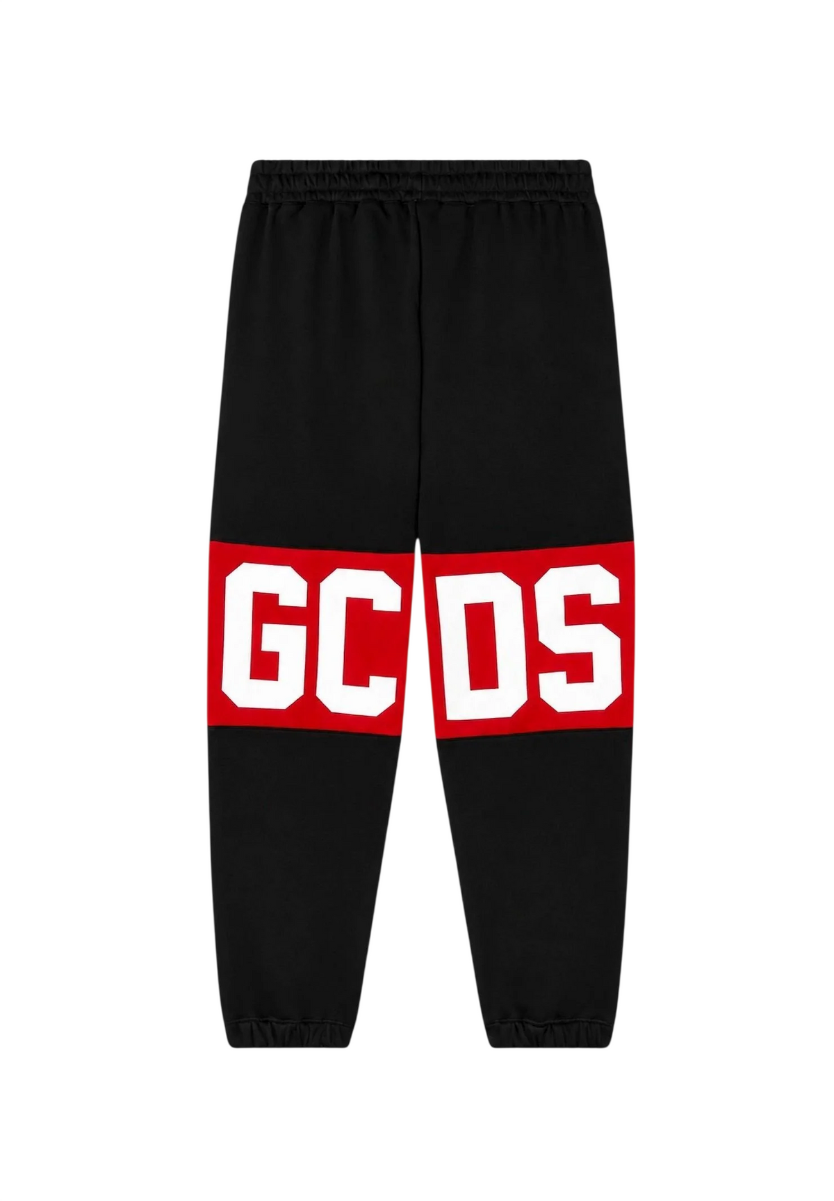 GCDS pantaloni joggers unisex bambino con banda iconica nero Z0UJQI588F004 999R GCDS 