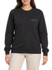 Icon felpa donna con logo glitter nero