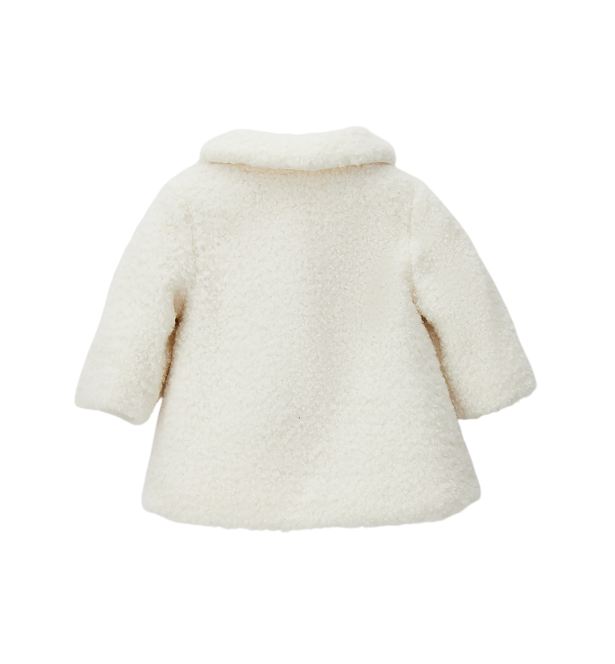 iDo cappotto neonata in tessuto bouclè panna 4H128 0112 iDO 