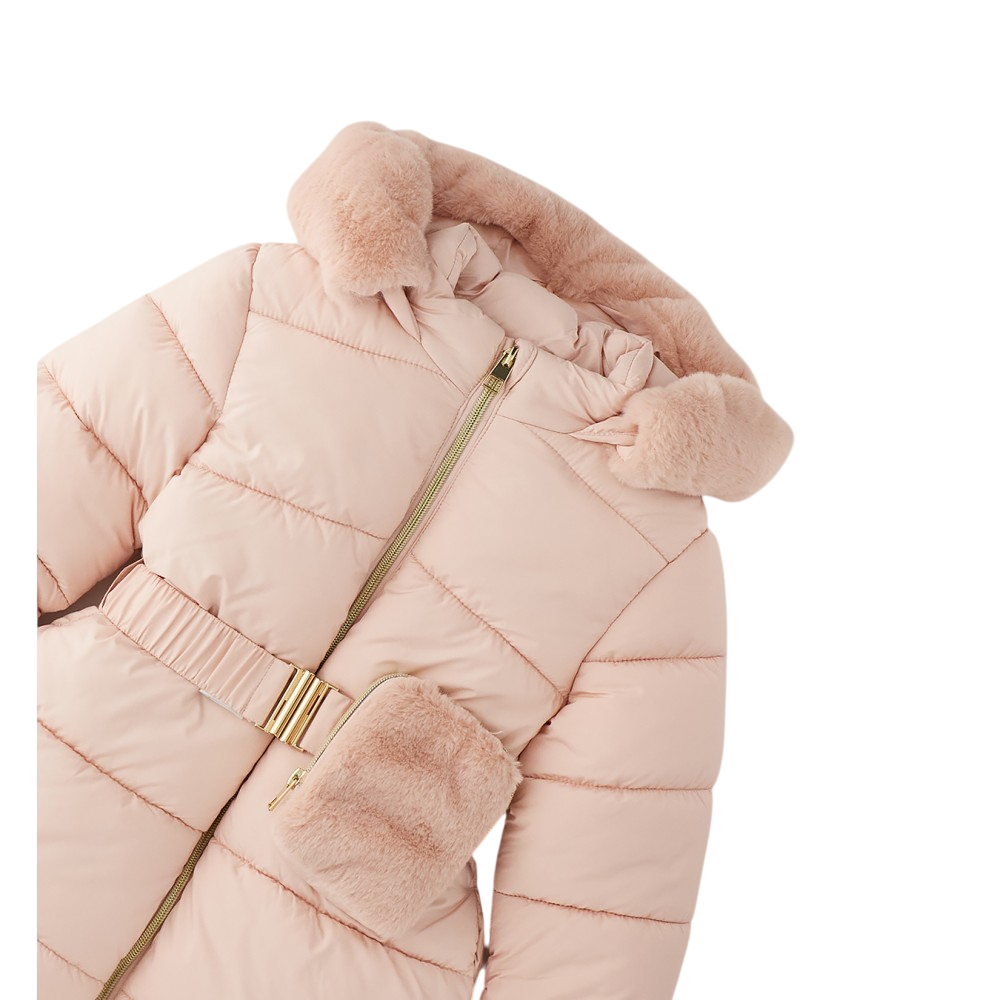 iDo piumino lungo bambina con cappuccio rosa 4H408 2623 iDO 