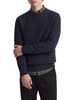 Jack&Jones maglia girocollo uomo trama a rombi blu