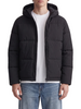 Jack&Jones piumino uomo trapuntato Galaxy con cappuccio nero
