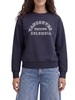 Jjxx felpa donna con stampa interno felpato blu