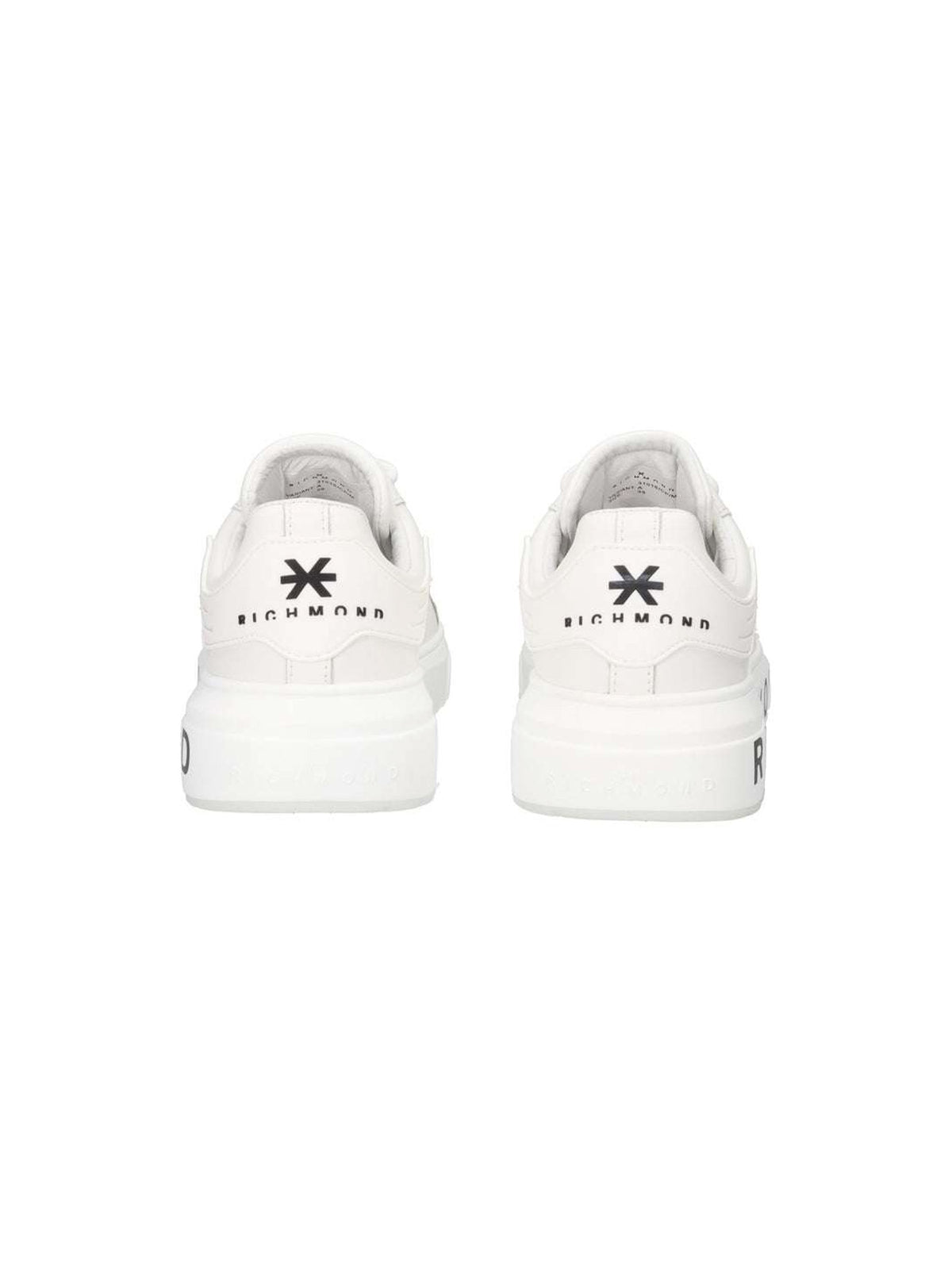 John Richmond sneakers uomo in pelle stampa logo bianco 31016 A John RICHMOND 