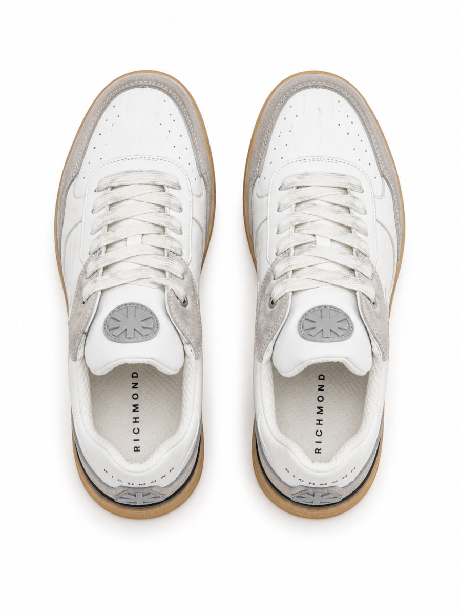 John Richmond sneakers uomo Suede in pelle panna tortora 32414 A John RICHMOND 