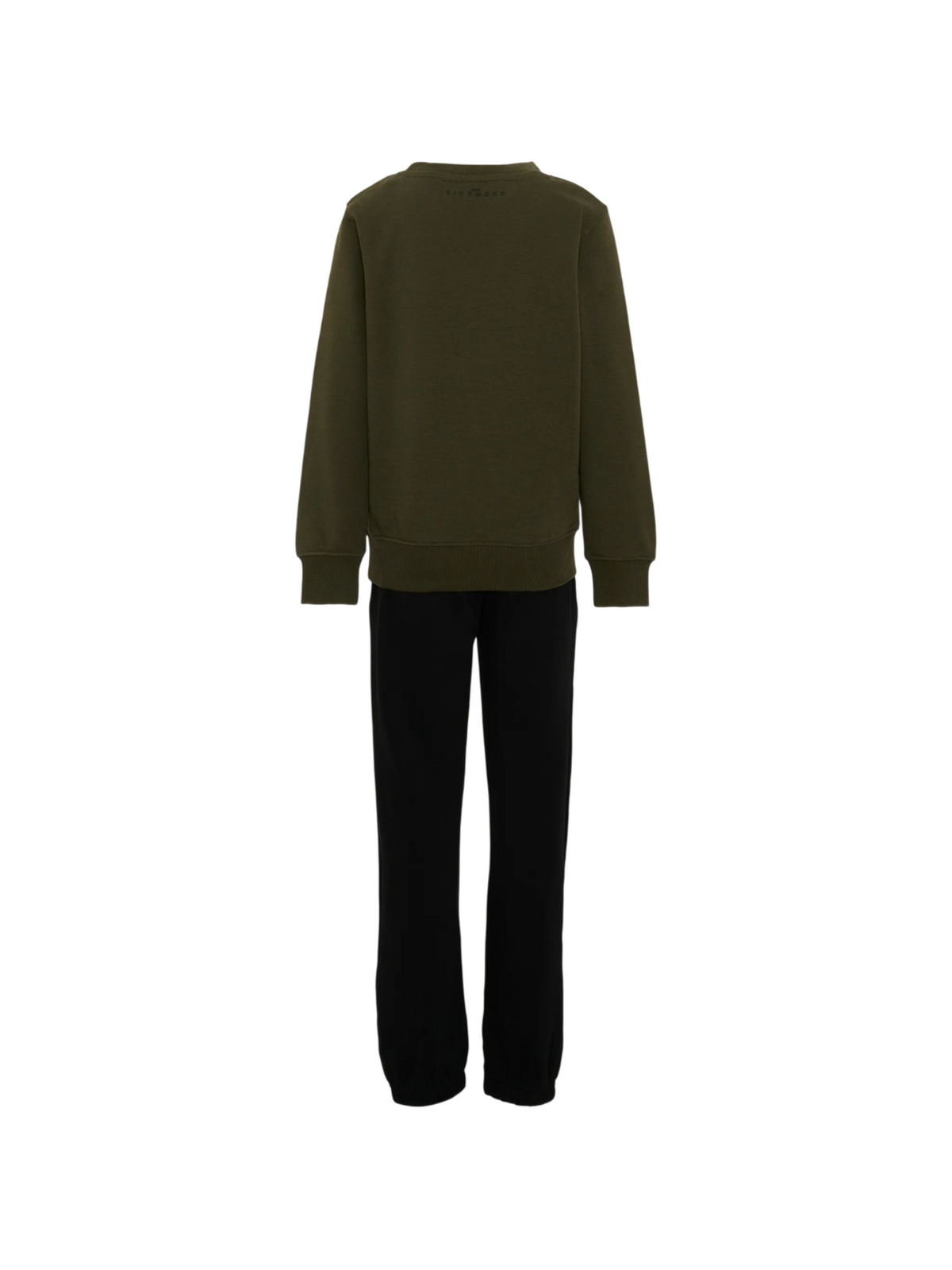 John Richmond tuta sportiva bambino Erik verde nero RBA26006CF OLIVE John RICHMOND 