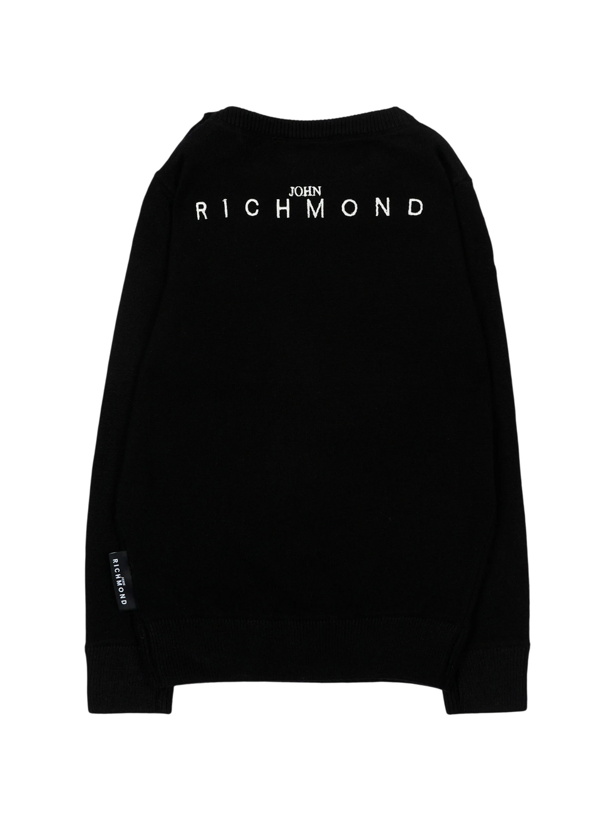 John Richmond maglia neonato Amaptix con logo nero RIA26009MA BLACK John RICHMOND 