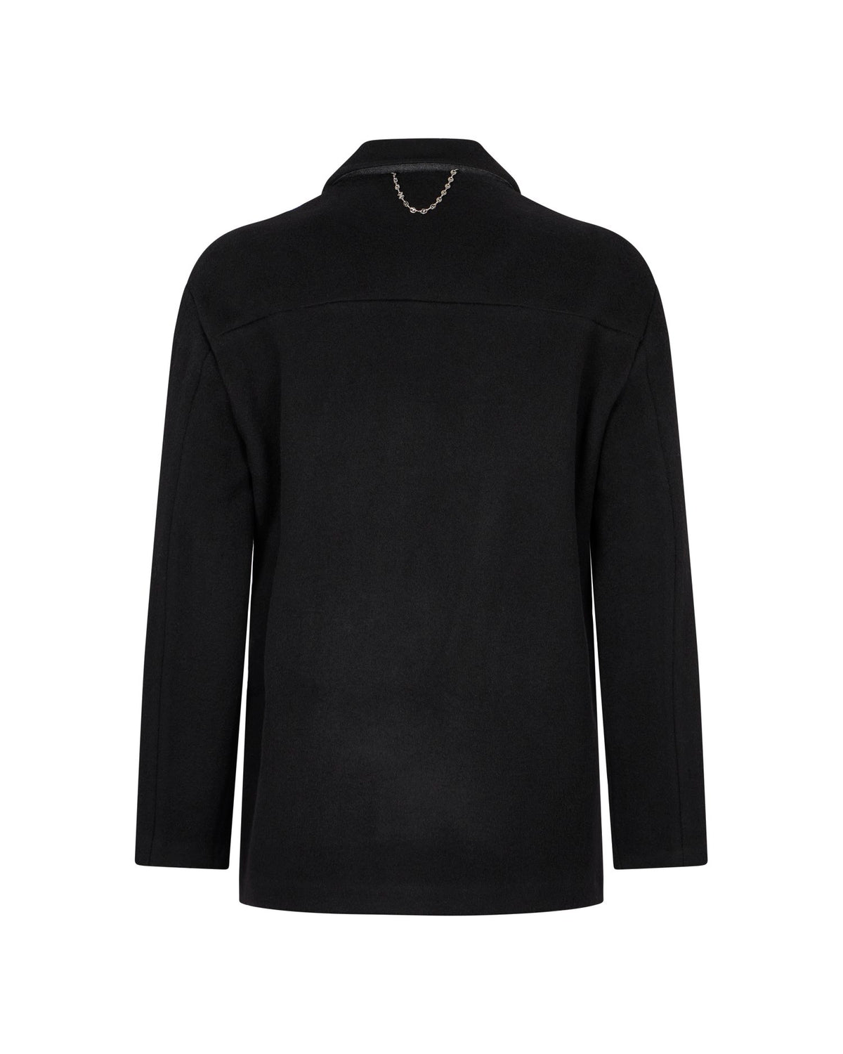John Richmond cappotto uomo in panno misto lana nero UMA26019GB BLACK John RICHMOND 