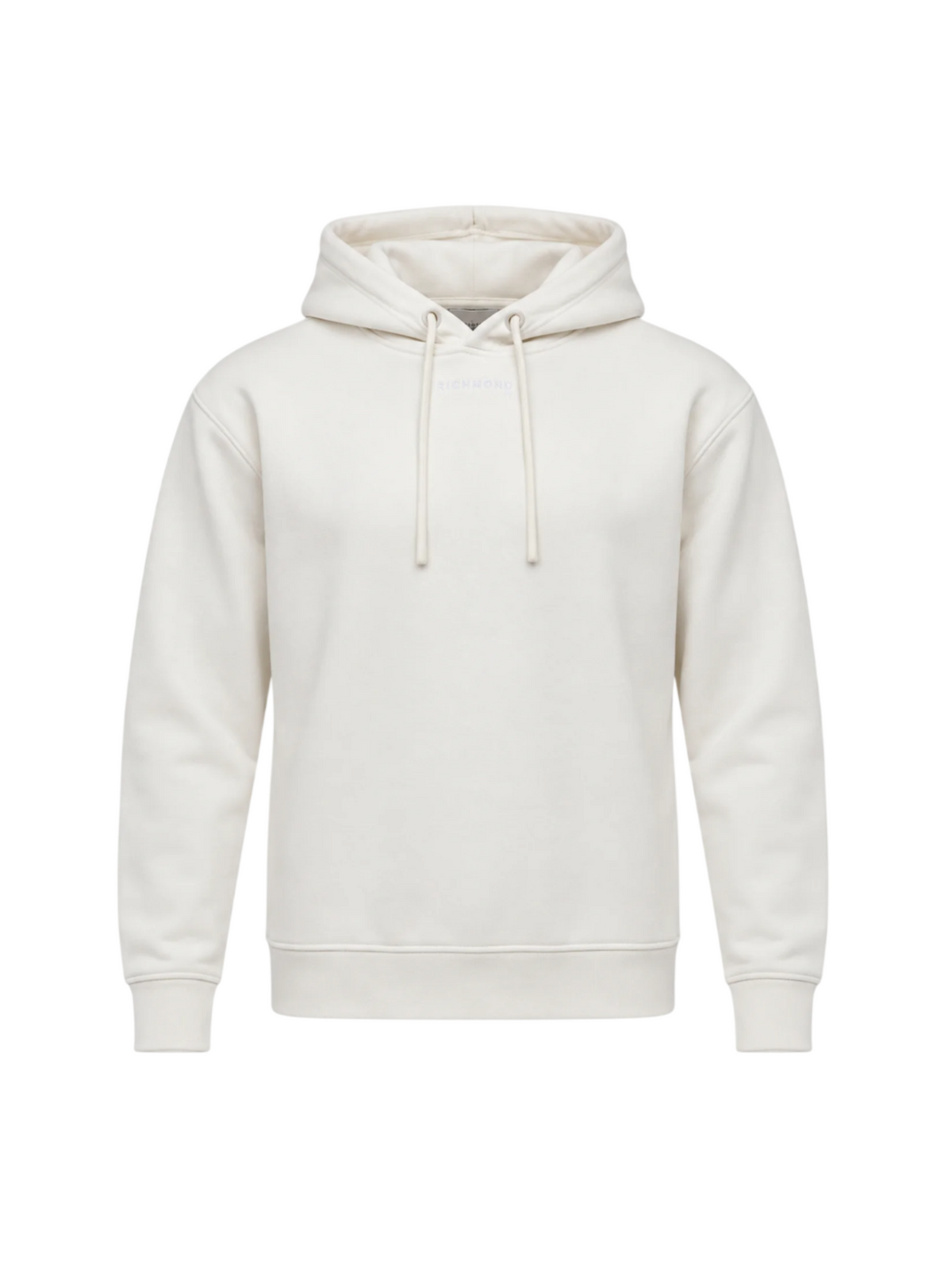 John Richmond felpa con cappuccio uomo Kadam panna UMA26029FE WHITE EGRET John RICHMOND 