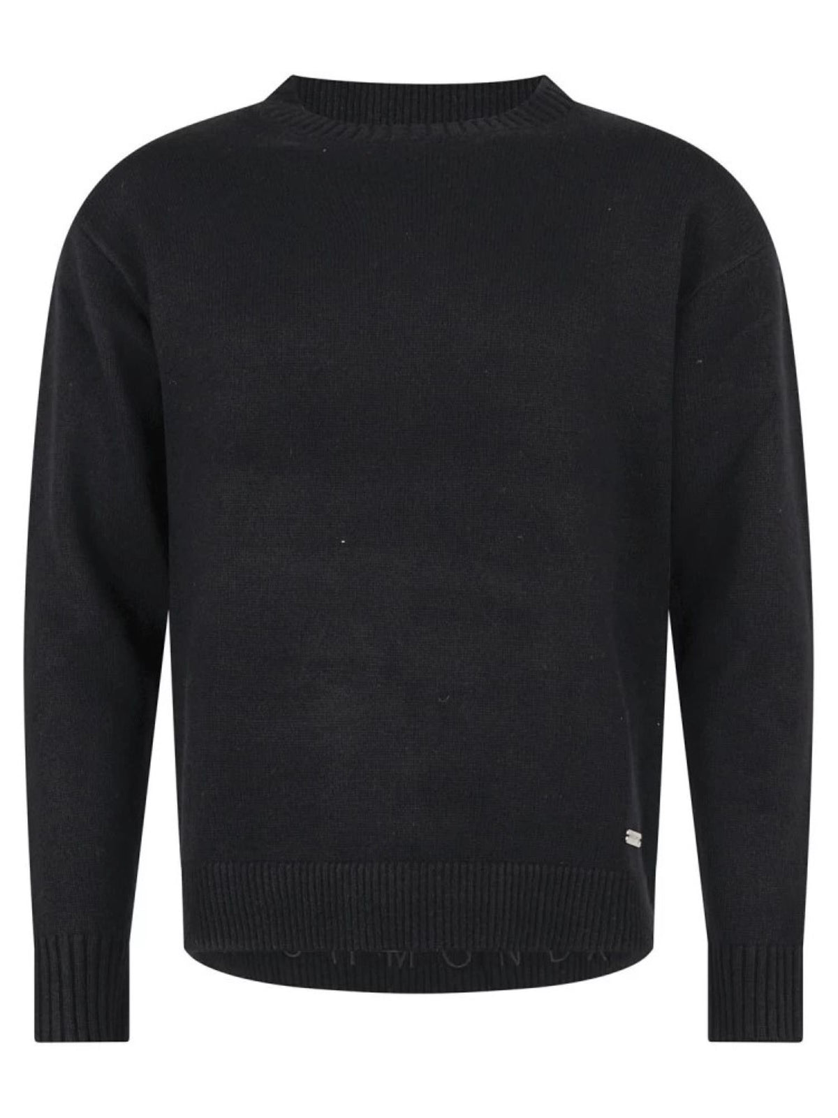 John Richmond maglia uomo misto lana e cashmere nero UMA26181MA BLACK John RICHMOND 