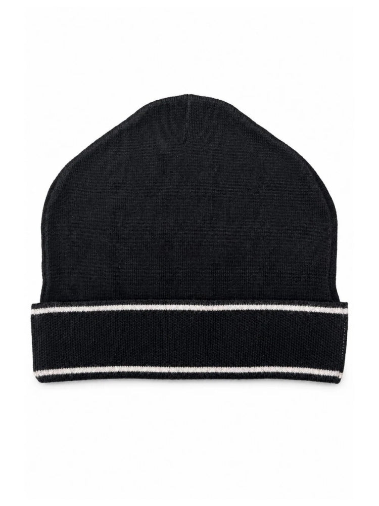 John Richmond cappello uomo in maglia con logo nero UXA26016HA BLACK John RICHMOND 