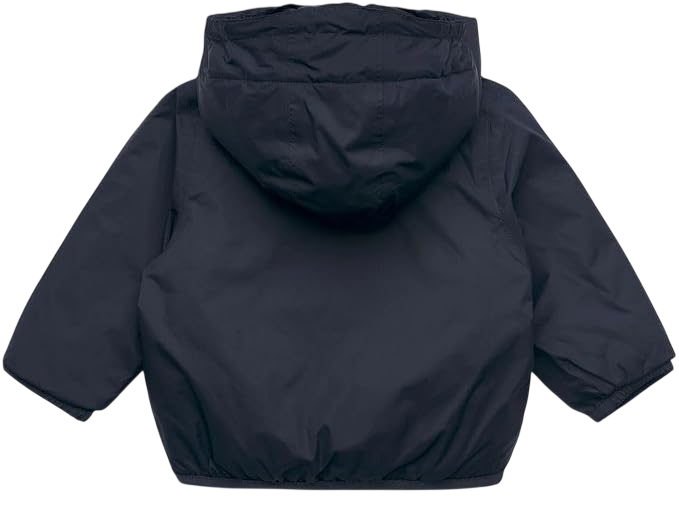 K-Way giubbino imbottito neonato Levrai con cappuccio blu K5141RW K89 K-WAY 