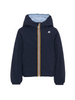 K-Way piumino reversibile bambino Jack con cappuccio blu celeste