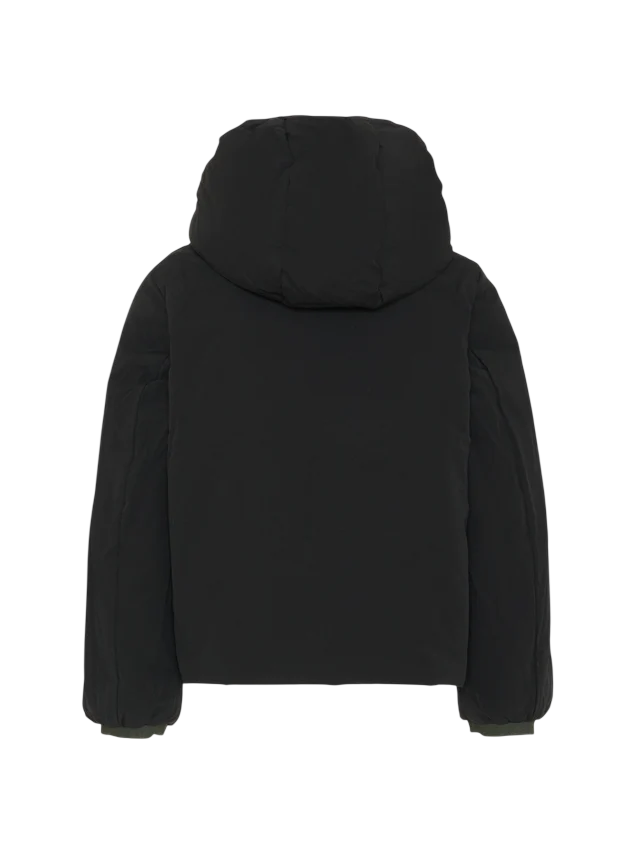 K-Way piumino reversibile bambino Jack con cappuccio nero verde militare K71337W DBZ K-WAY 