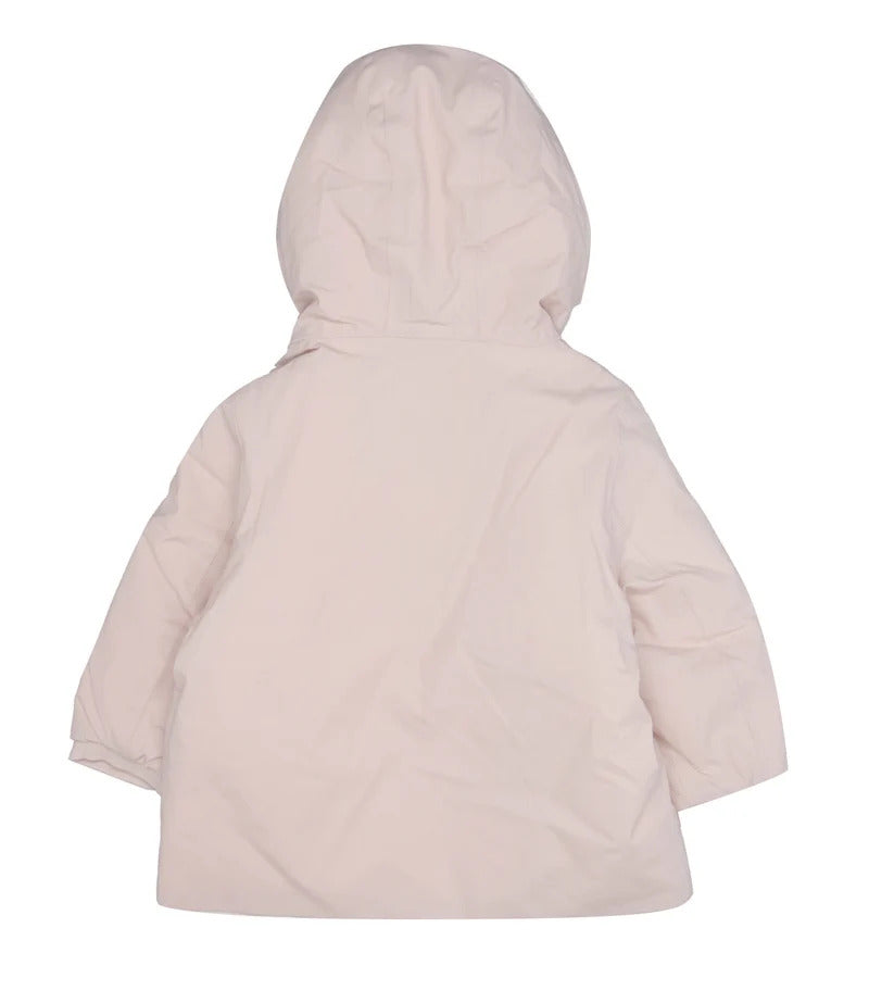 K-Way piumino reversibile neonata Jack con cappuccio bianco rosa K71338W DCT K-WAY 