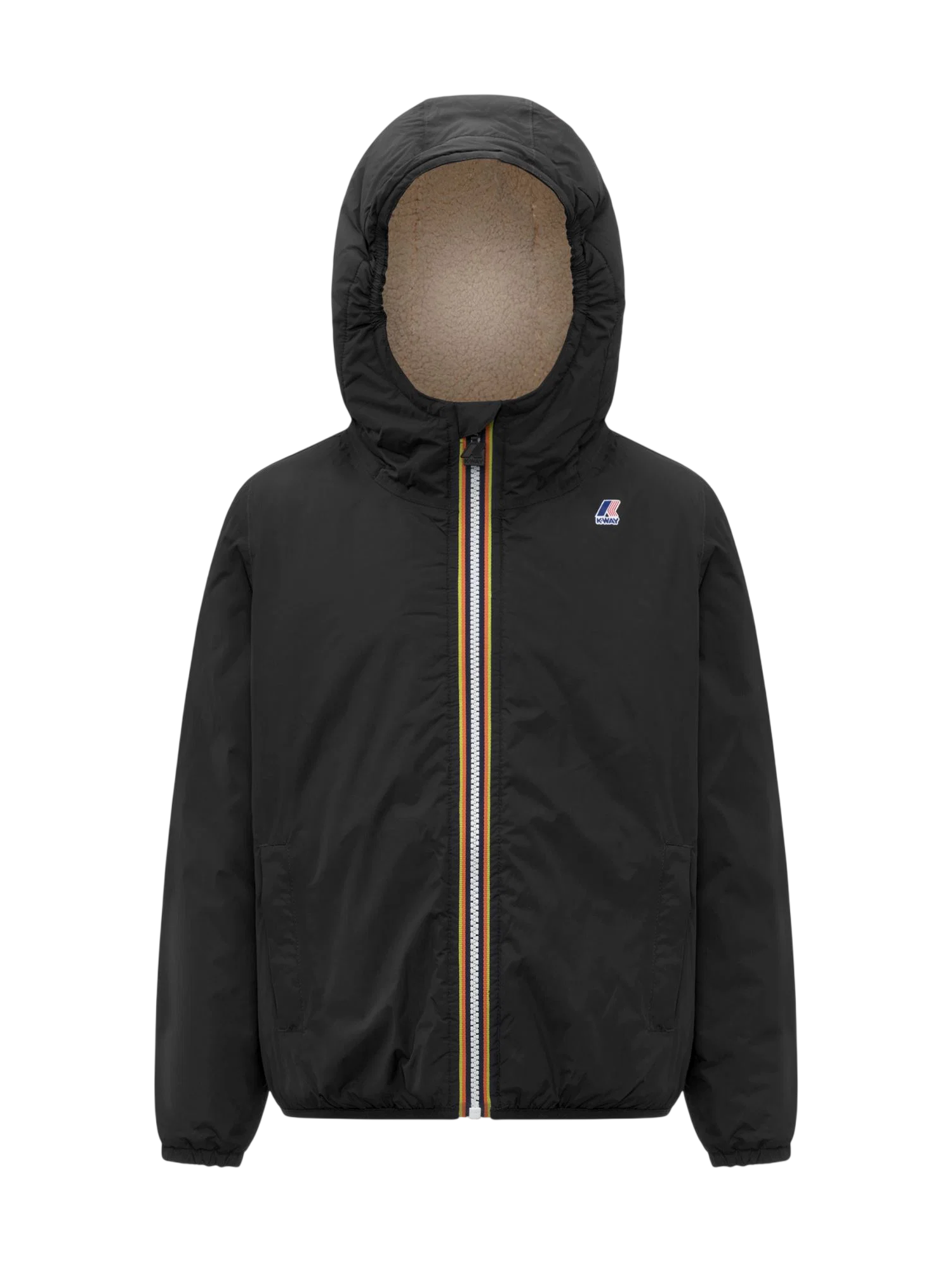 K-way piumino Le Vrai bambino con cappuccio nero K7142TW USY K-WAY 
