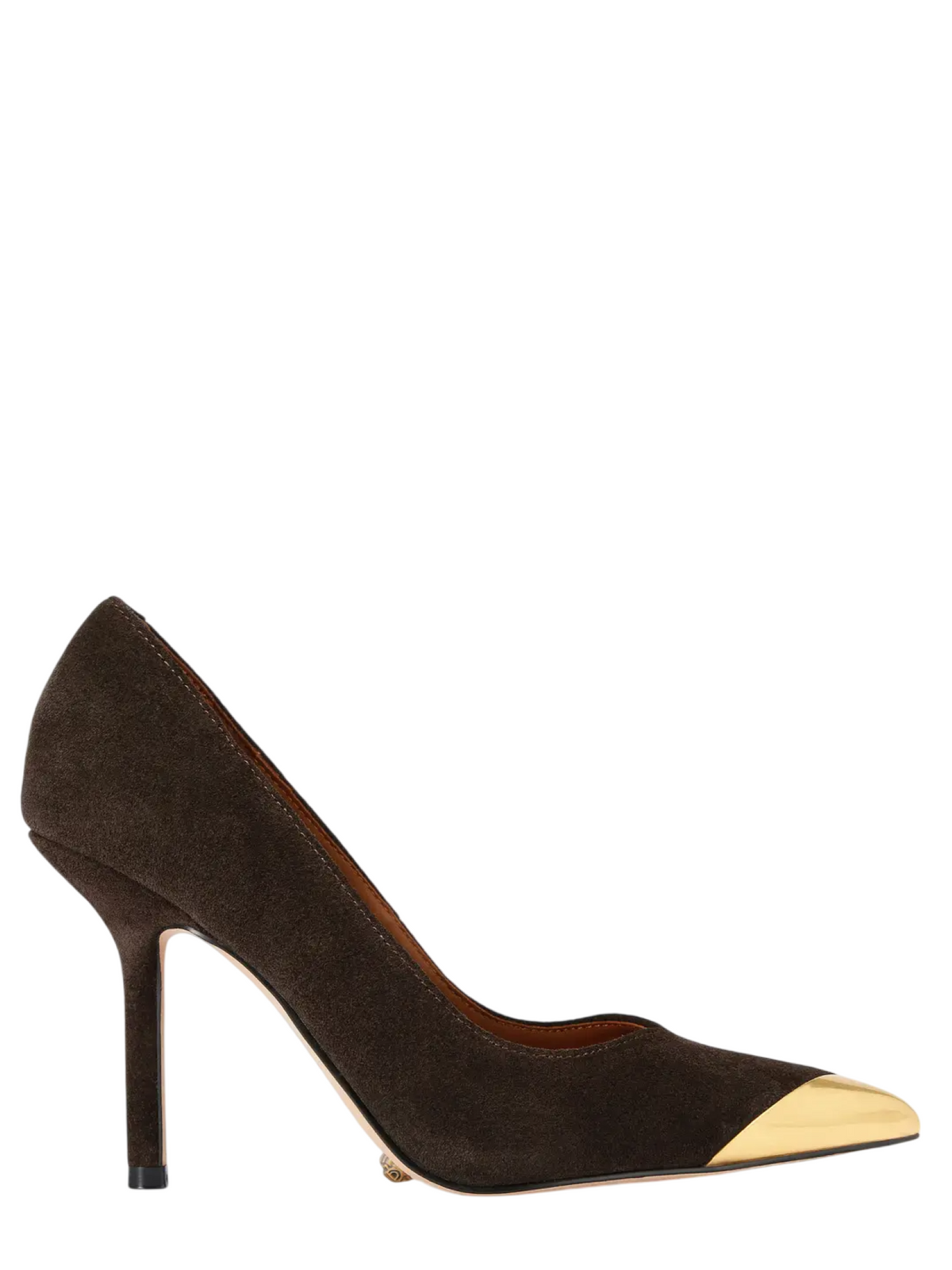 Kurt Geiger decollete a punta in suede con dettaglio metallico marrone moro 4986935209 DARK BROWN KURT GEIGER 