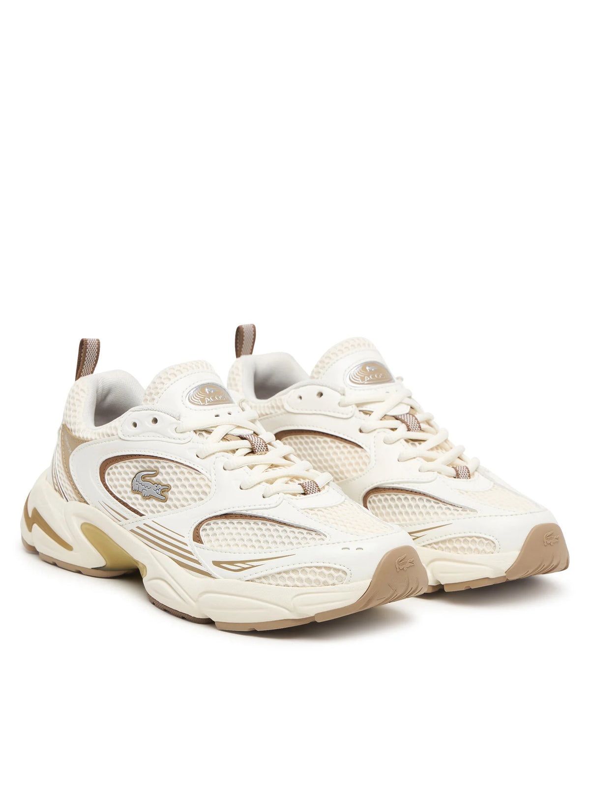 Lacoste sneakers donna Storm 96 in mesh ed ecopelle panna 752SFA0027 2R2 LACOSTE 
