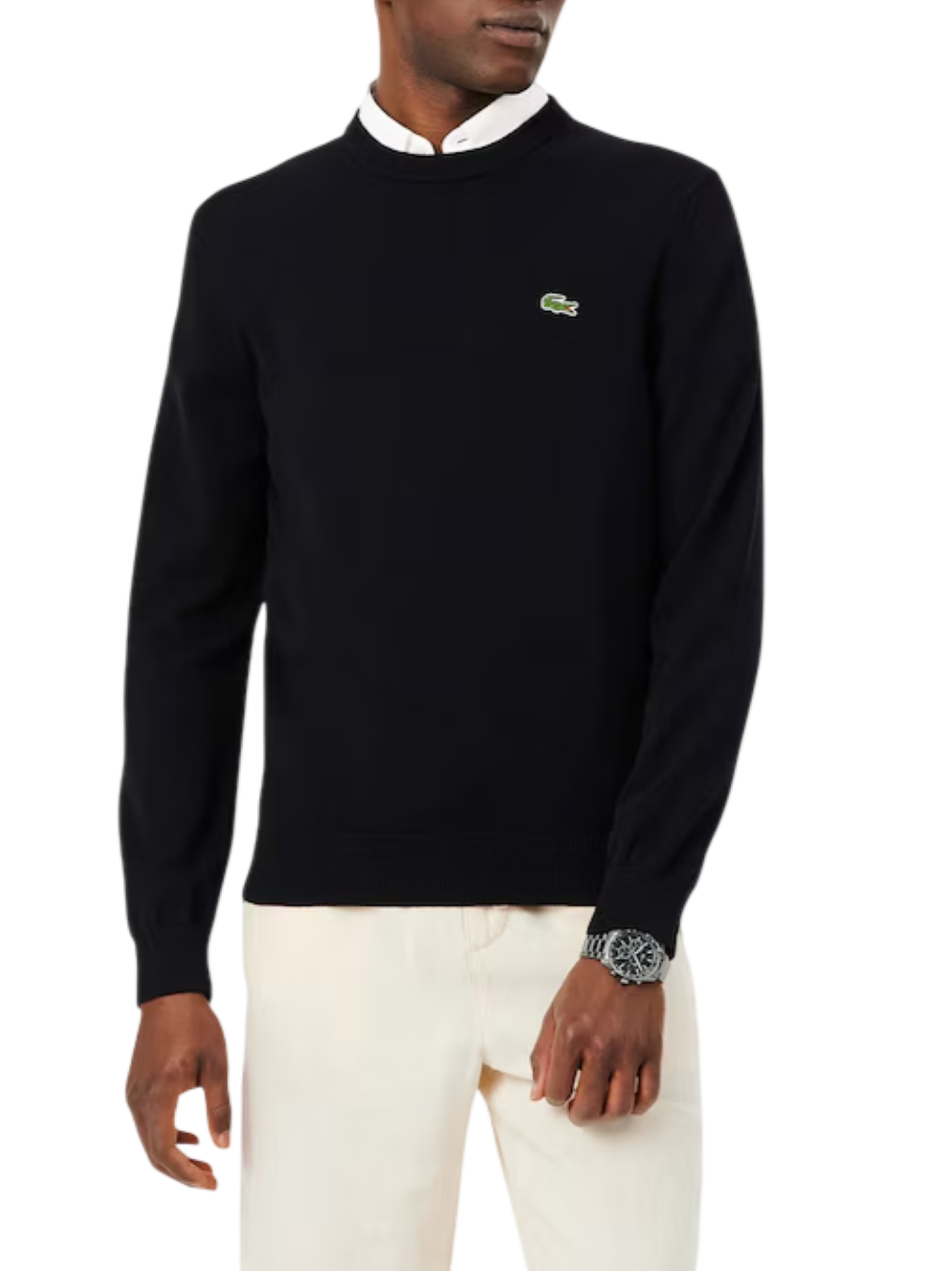 Lacoste maglia girocollo uomo in cotone nero AH1985 031 LACOSTE 