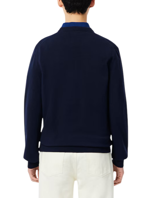 Lacoste maglia girocollo uomo in cotone blu AH1985 166 LACOSTE 