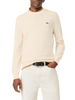 Lacoste maglia girocollo uomo in cotone panna