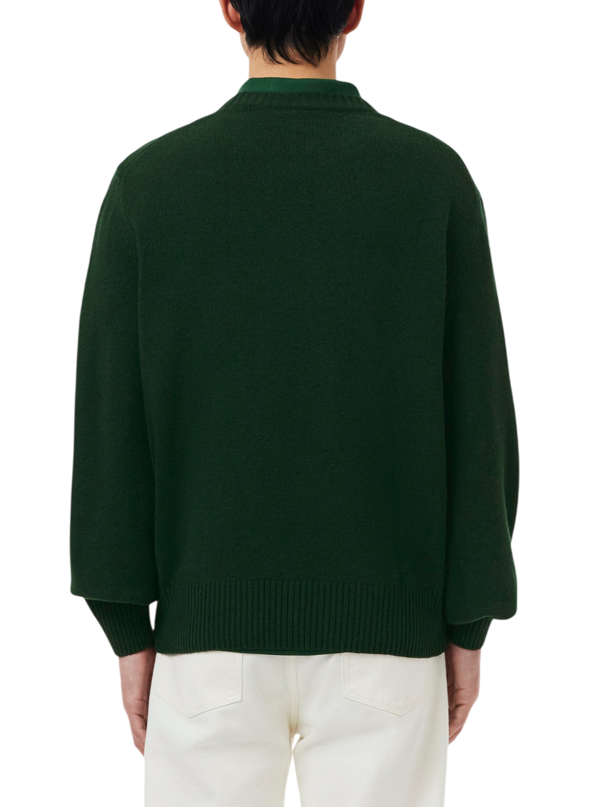 Lacoste maglia girocollo uomo in pura lana verde AH2916 YZP LACOSTE 