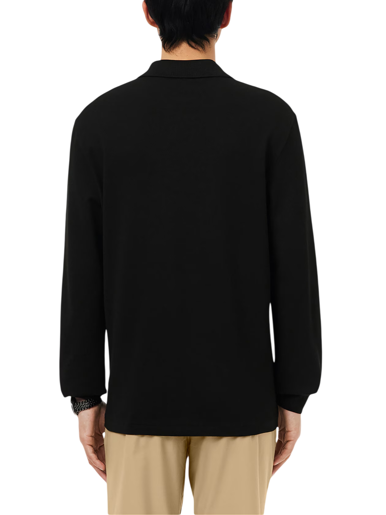 Lacoste polo manica lunga 12.12  in piquè nero L1312 031 LACOSTE 