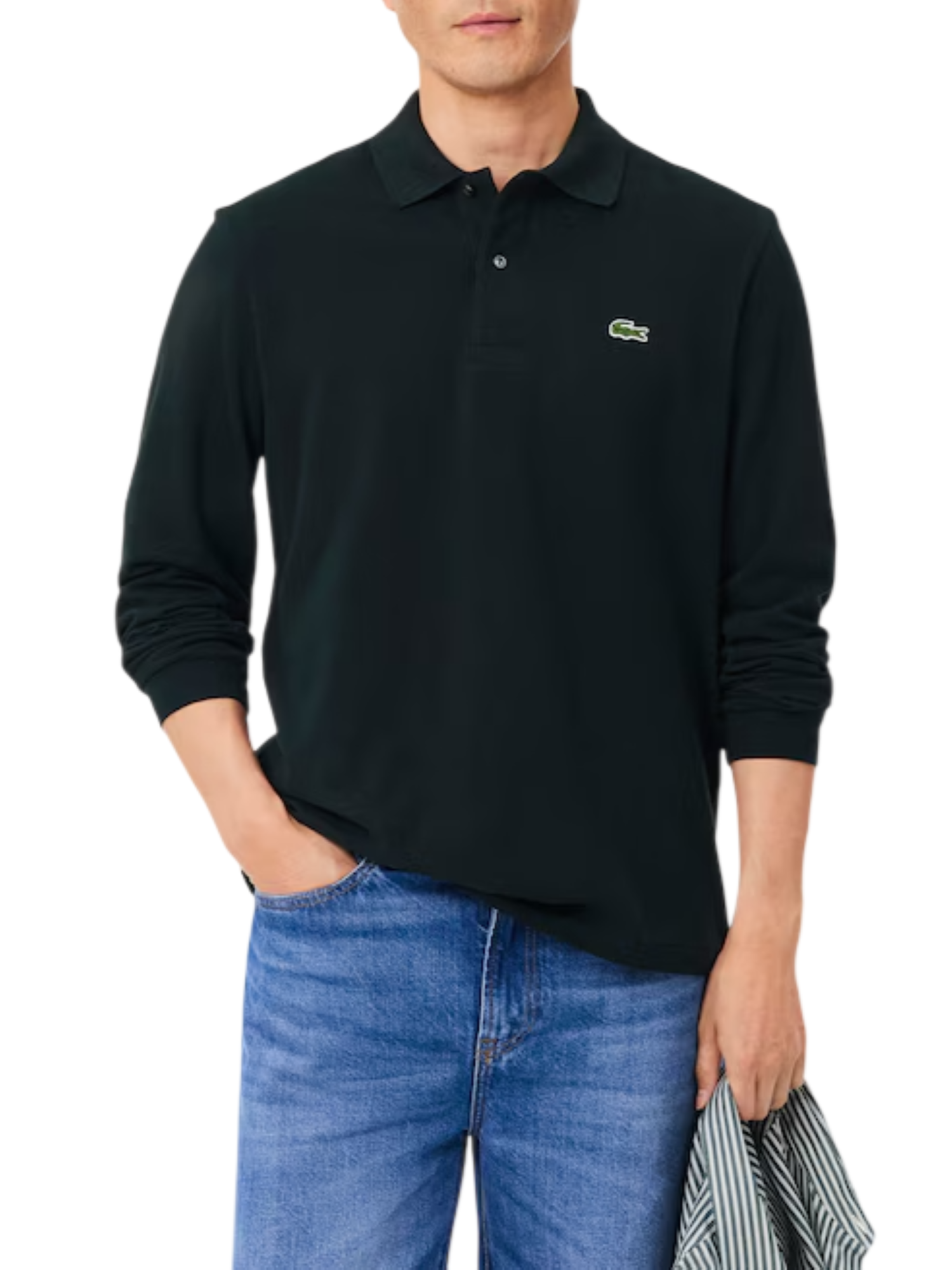 Lacoste polo manica lunga 12.12  in piquè verde scuro L1312 GJP LACOSTE 