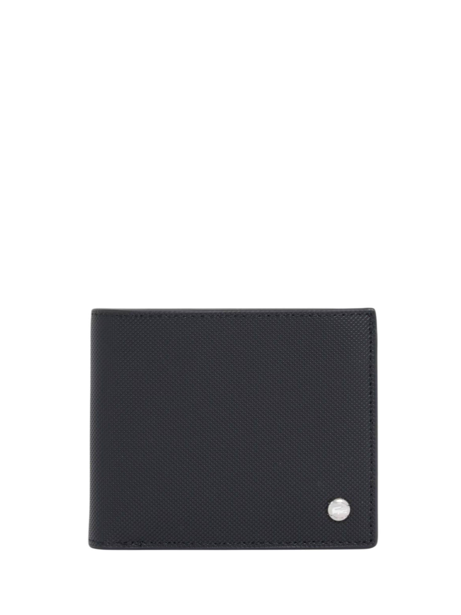 Lacoste portafogli uomo in tessuto Petit piquè nero NH5281 000 LACOSTE 